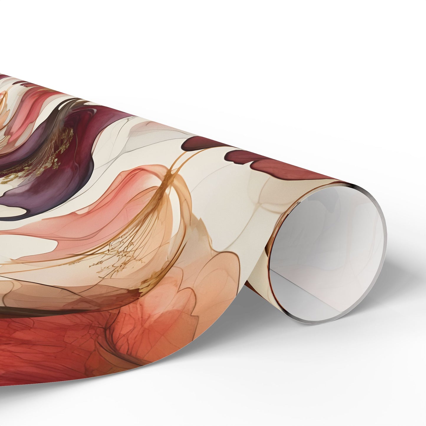 Deep Jewel-Toned Floral Wrapping Paper