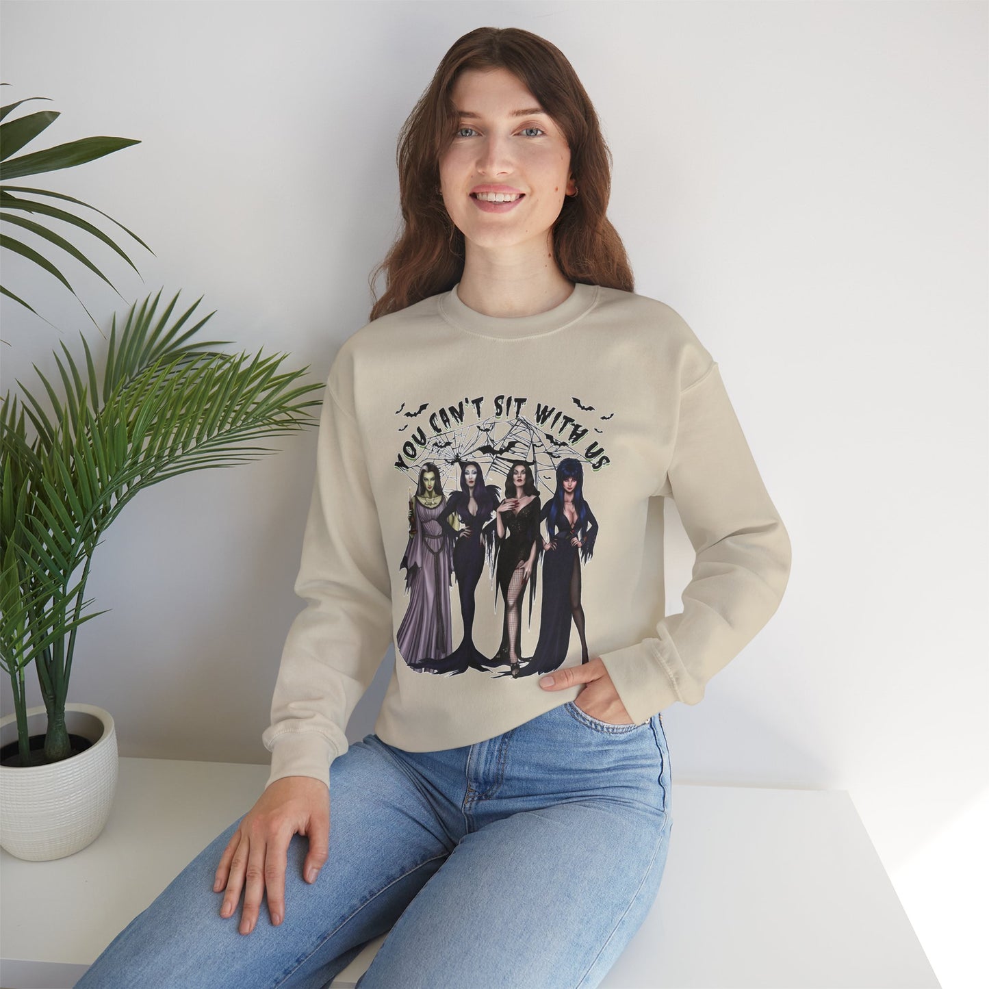 You Can't Sit With Us Spooky Girls Sweathshirt