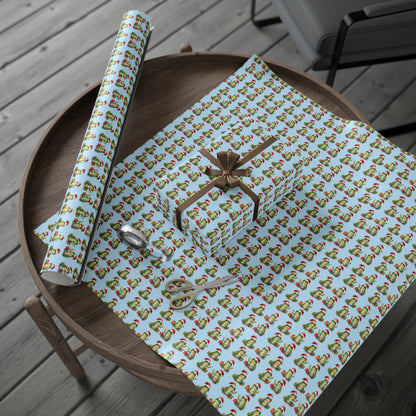 Christmas Frog Wrapping Paper