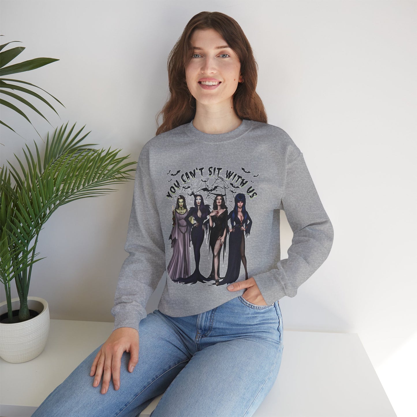 You Can't Sit With Us Spooky Girls Sweathshirt