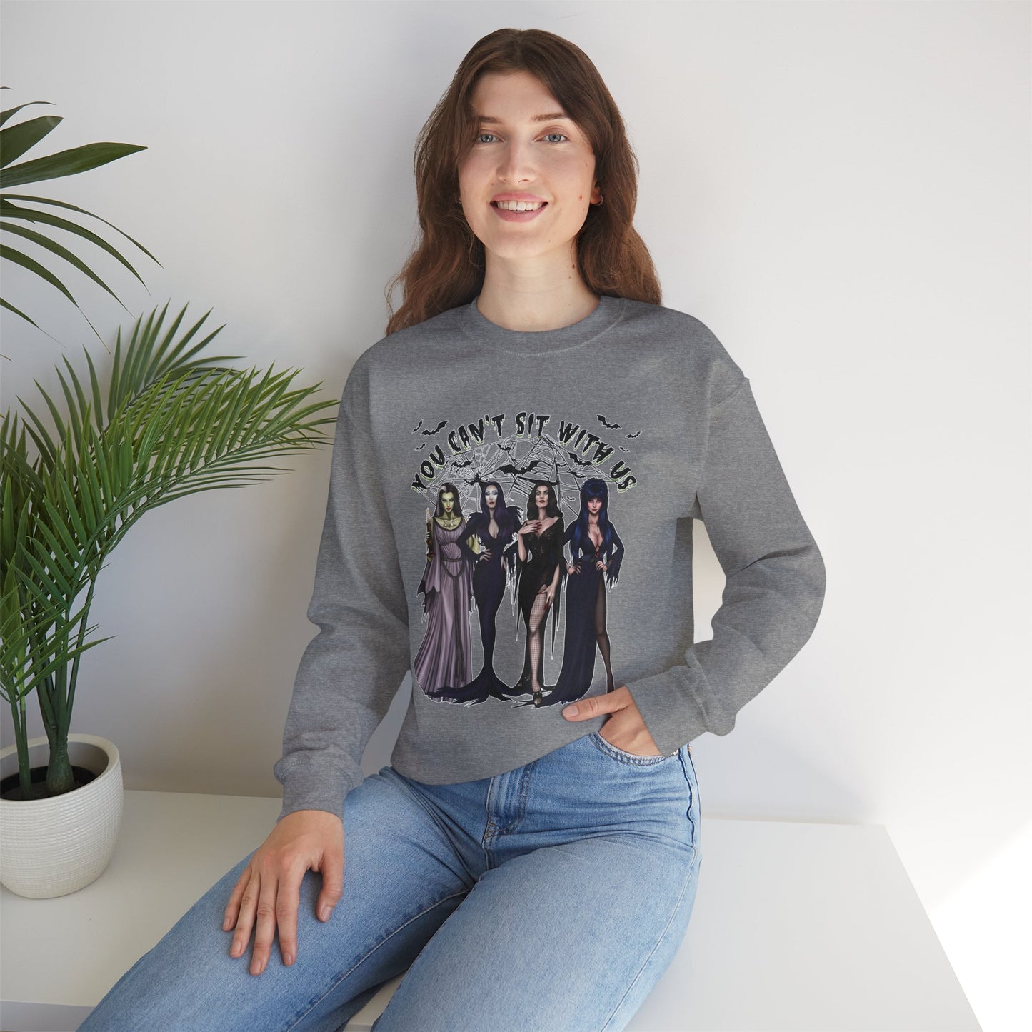 You Can't Sit With Us Spooky Girls Sweathshirt