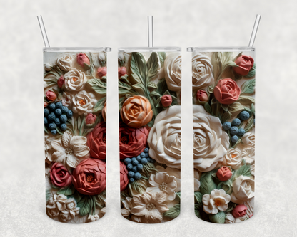 Avery Berry Floral Tumbler