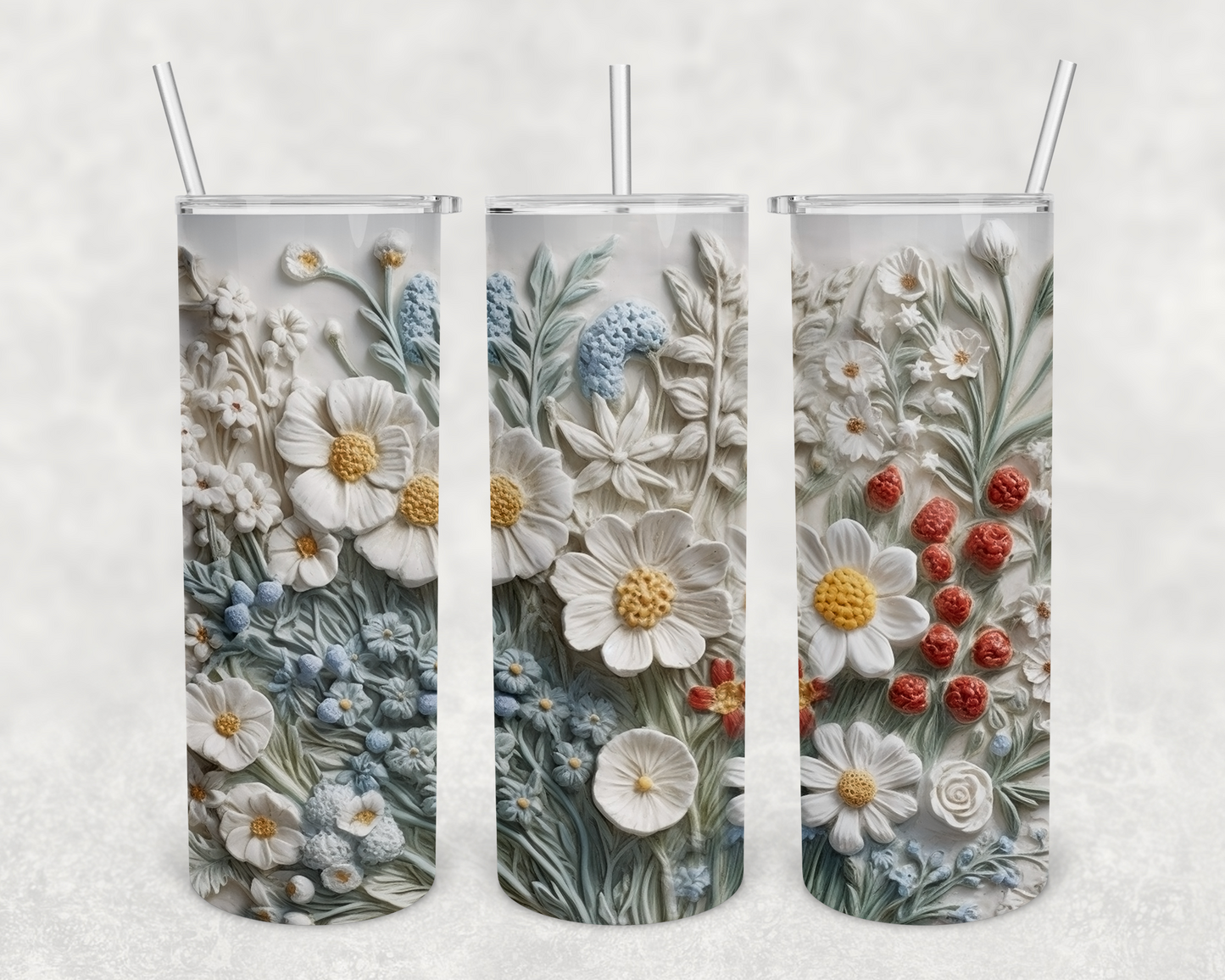 Bailey Boho Floral Meadow Tumbler