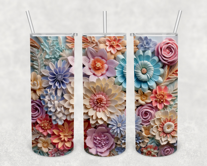 Emily Pastel Floral Tumbler