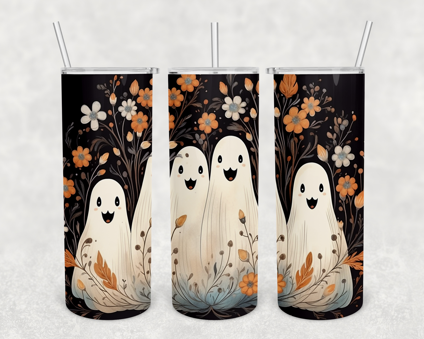 Isla Floral Ghost Tumbler