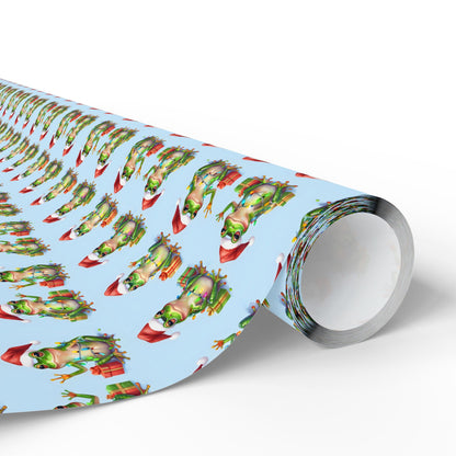 Christmas Frog Wrapping Paper