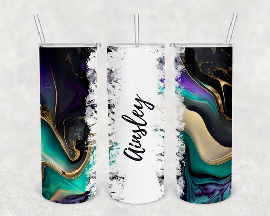 Ainsley Personalized Ink Flow Tumbler