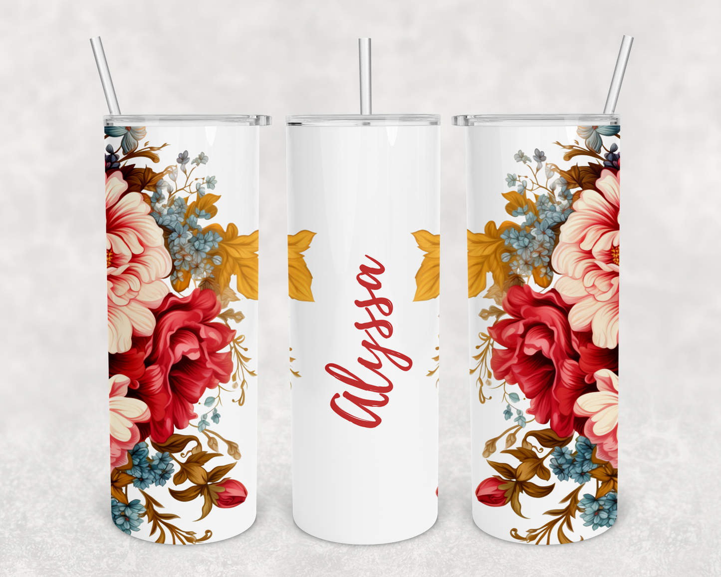 Alyssa Floral Tumbler