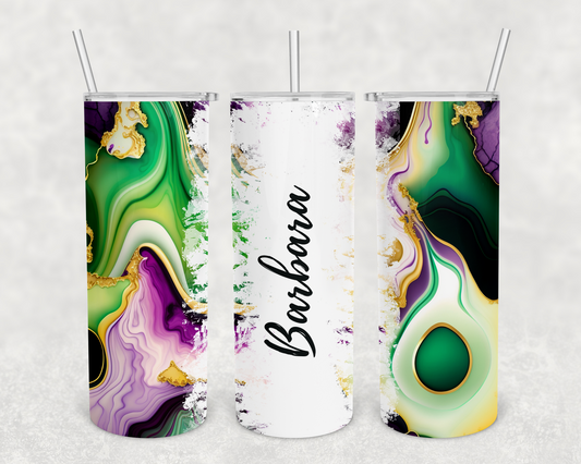 Barbara Personalized Ink Flow Tumbler