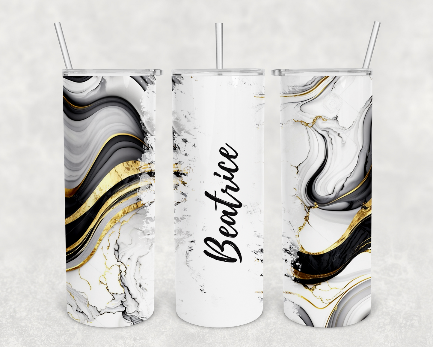 Beatrice Personalized Ink Flow Tumbler