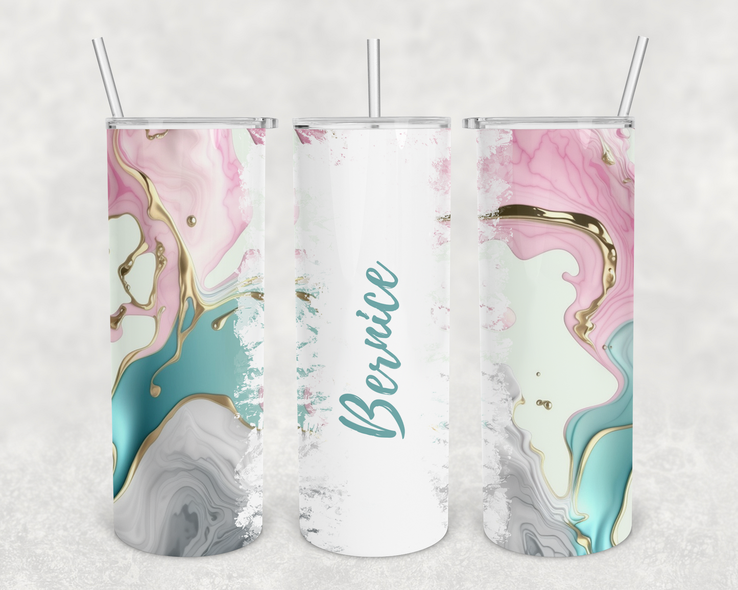 Bernice Personalized Ink Flow Tumbler