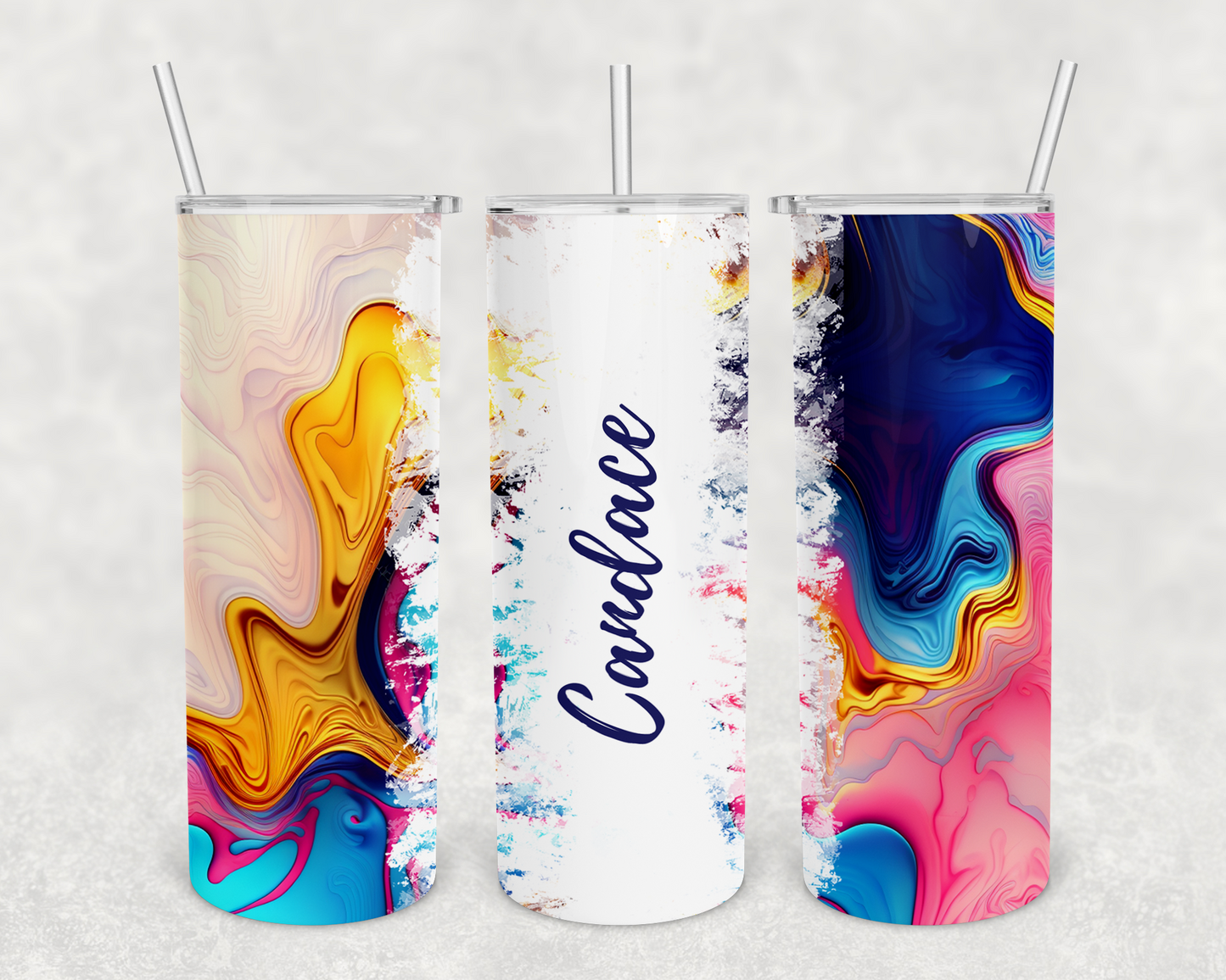 Candace Personalized Ink Flow Tumbler