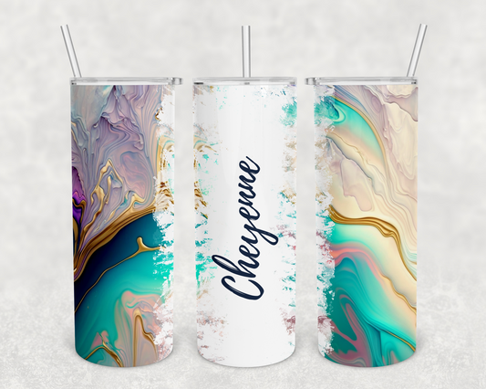 Cheyenne Personalized Ink Flow Tumbler