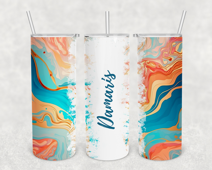 Damaris Personalized Ink Flow Tumbler