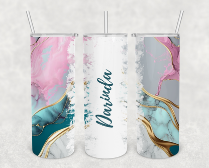 Darinda Personalized Ink Flow Tumbler