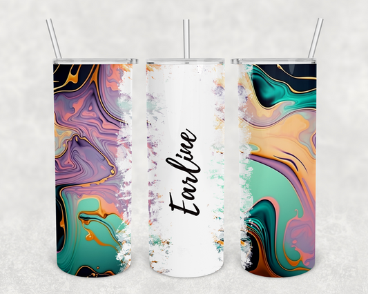 Earline Personalized Ink Flow Tumbler