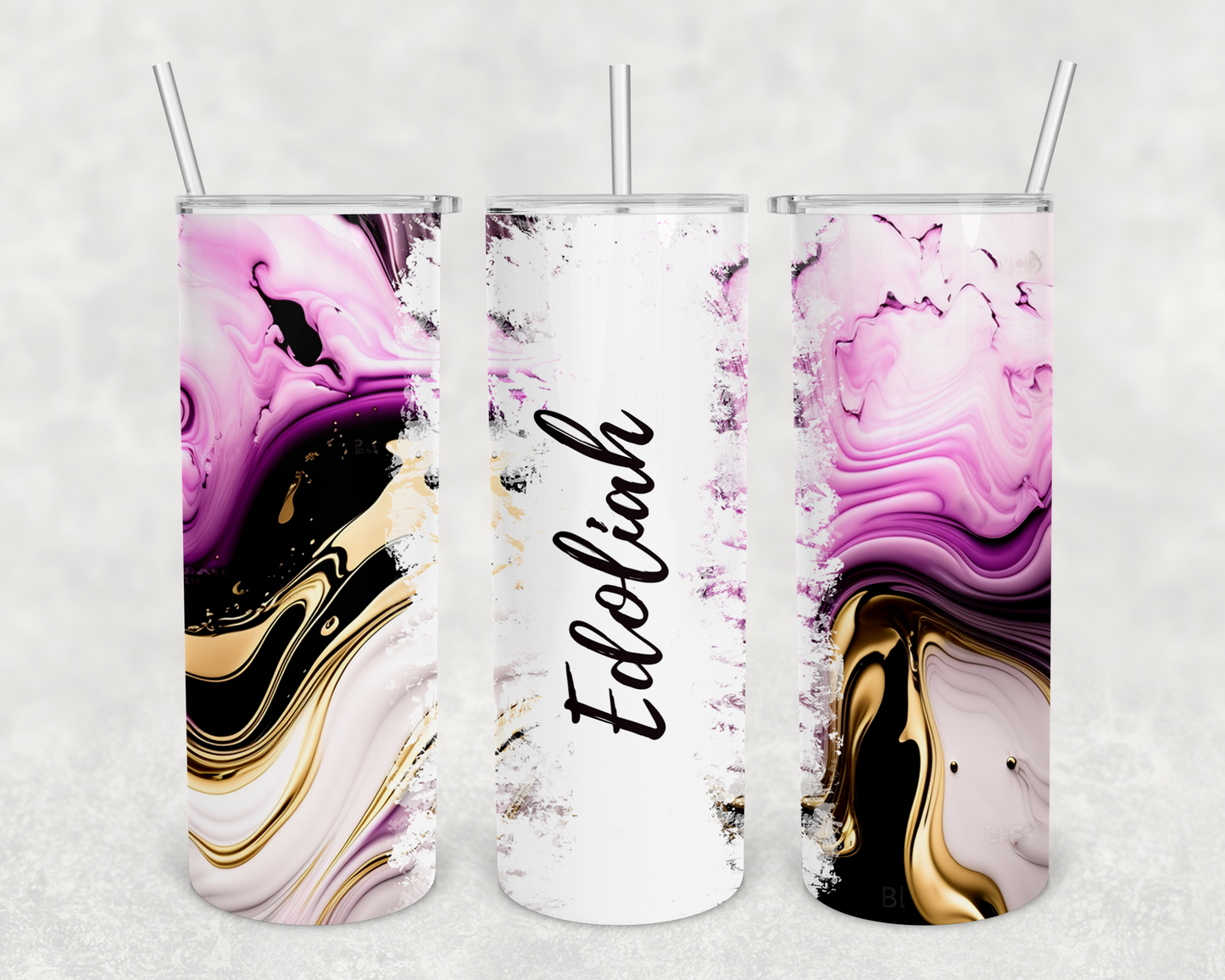 Edoliah Personalized Ink Flow Tumbler