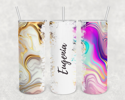 Eugenia Personalized Ink Flow Tumbler