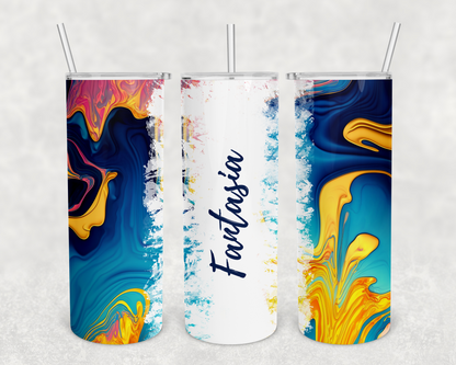 Fantasia Personalized Ink Flow Tumbler