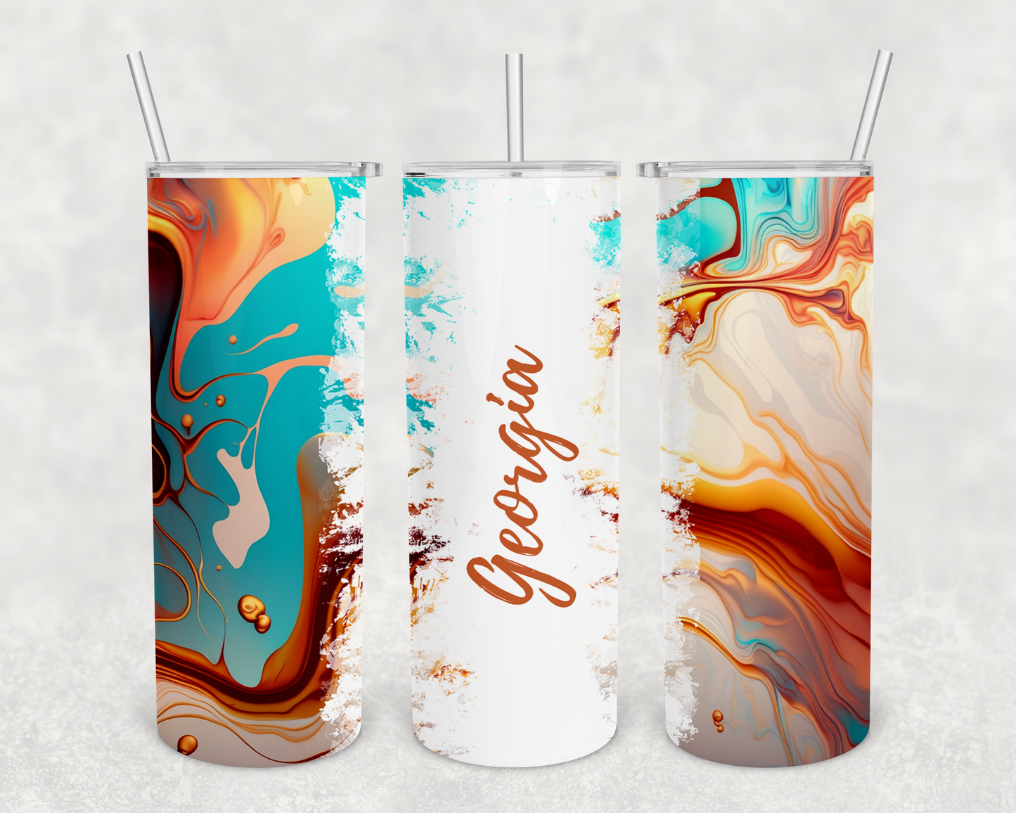 Georgia Personalized Ink Flow Tumbler