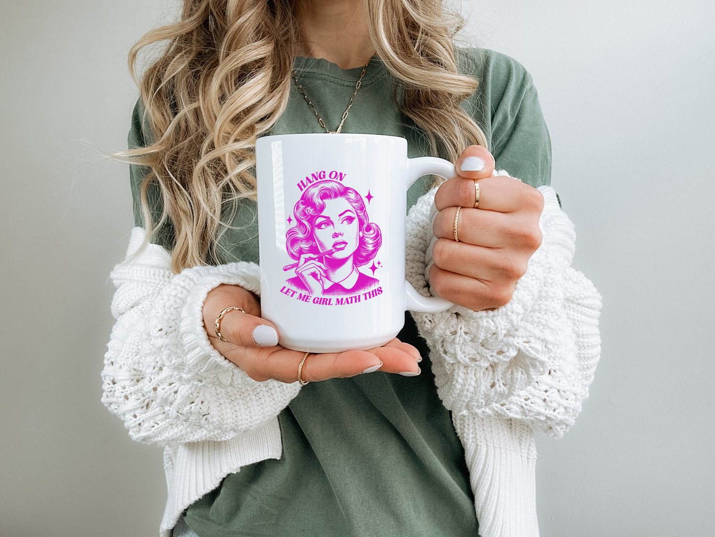 Hang On Let Me Girl Math This | Retro Girls Coffee Mug