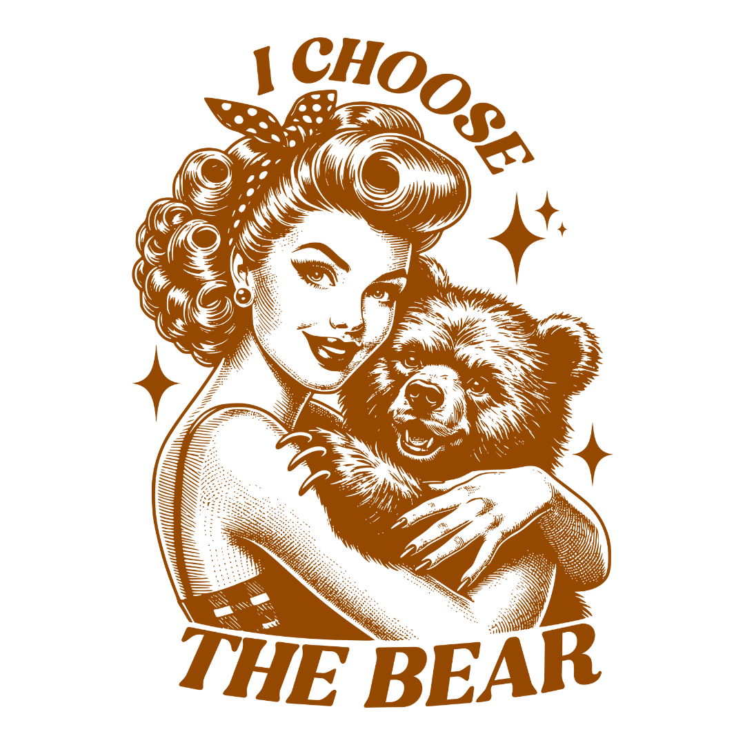 I Choose The Bear | Retro Girls Coffee Mug