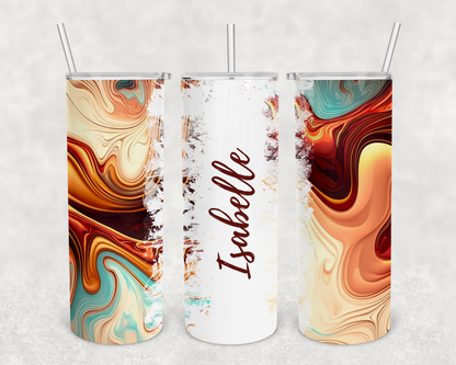 Isabelle Personalized Ink Flow Tumbler