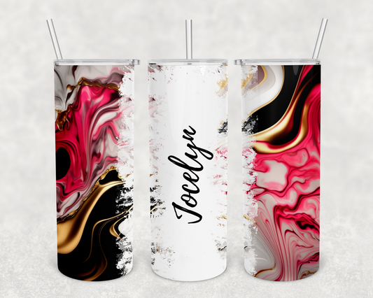 Jocelyn Personalized Ink Flow Tumbler