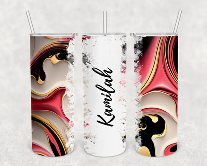 Kamilah Personalized Ink Flow Tumbler