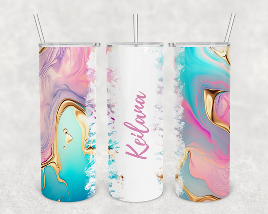 Keilana Personalized Ink Flow Tumbler