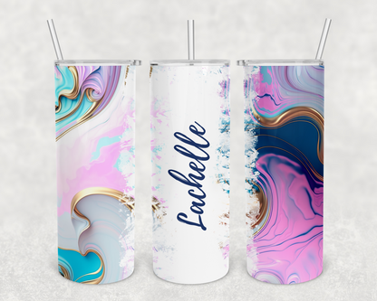 Lachelle Personalized Ink Flow Tumbler