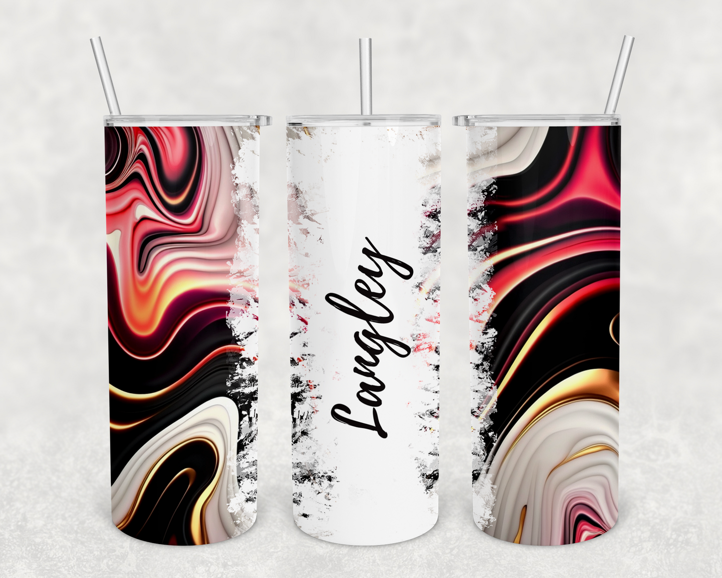 Langley Personalized Ink Flow Tumbler