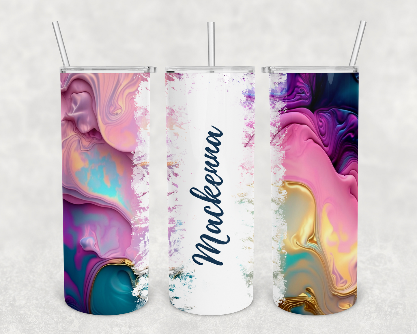 Mackenna Personalized Ink Flow Tumbler