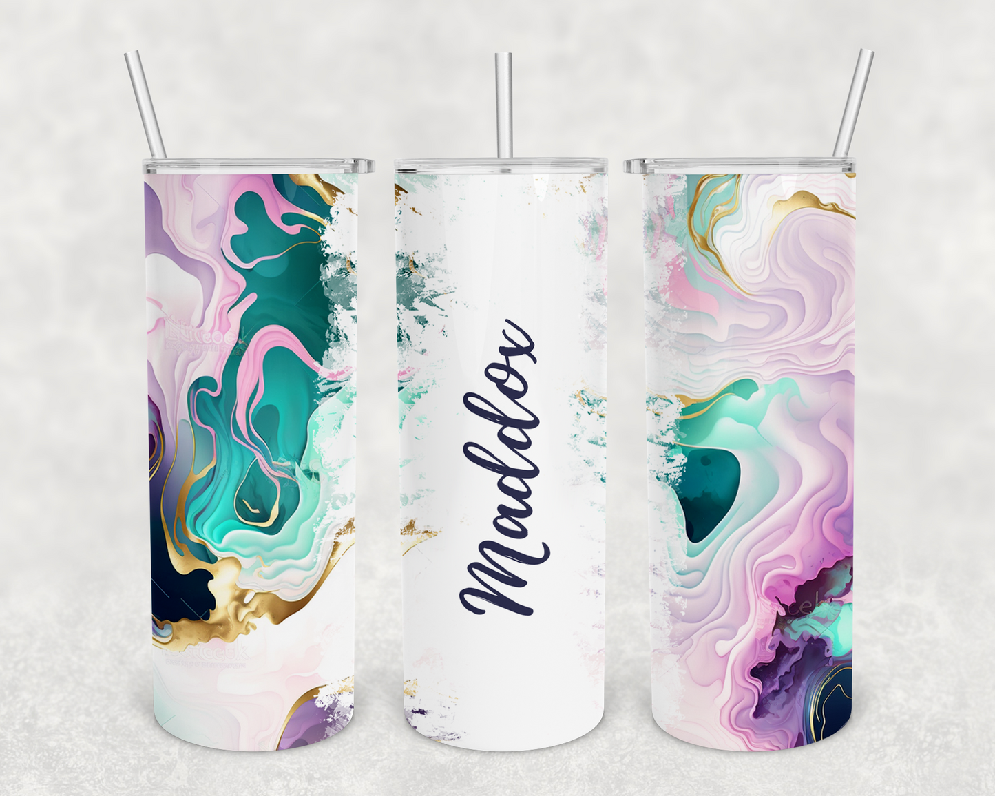 Maddox Personalized Ink Flow Tumbler