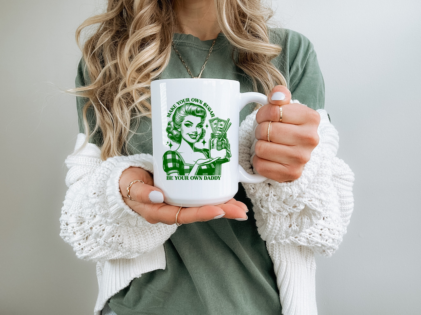 Make Your Own Sugar Be Your Own Daddy | Retro Girls Coffee Mug