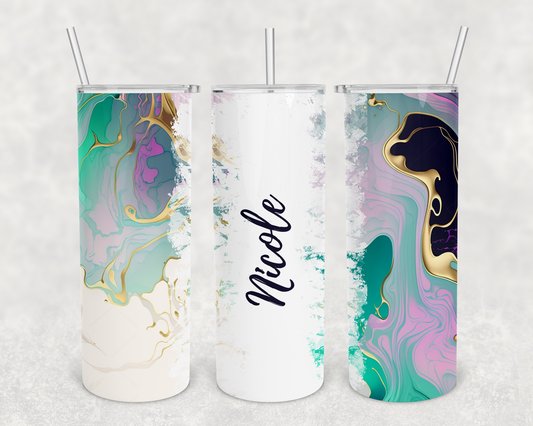 Nicole Personalized Ink Flow Tumbler