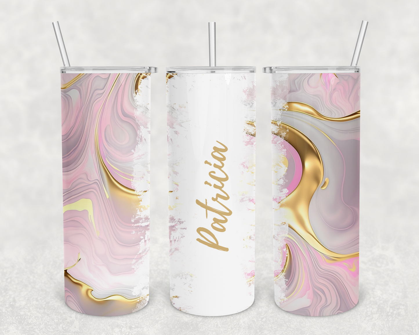 Patricia Personalized Ink Flow Tumbler