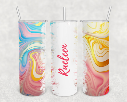 Raeleen Personalized Ink Flow Tumbler