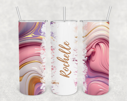 Rochelle Personalized Ink Flow Tumbler