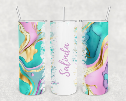 Salinda Personalized Ink Flow Tumbler