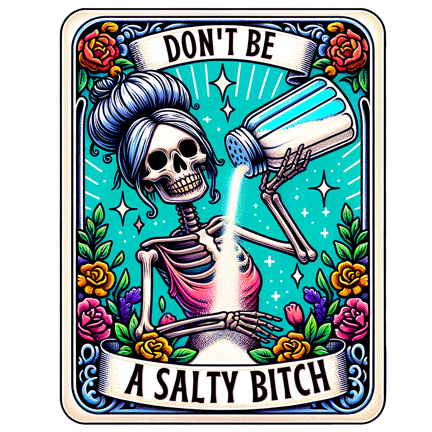 Don't Be A Salty Bitch | Sarcastic Tarot Coffee Mug