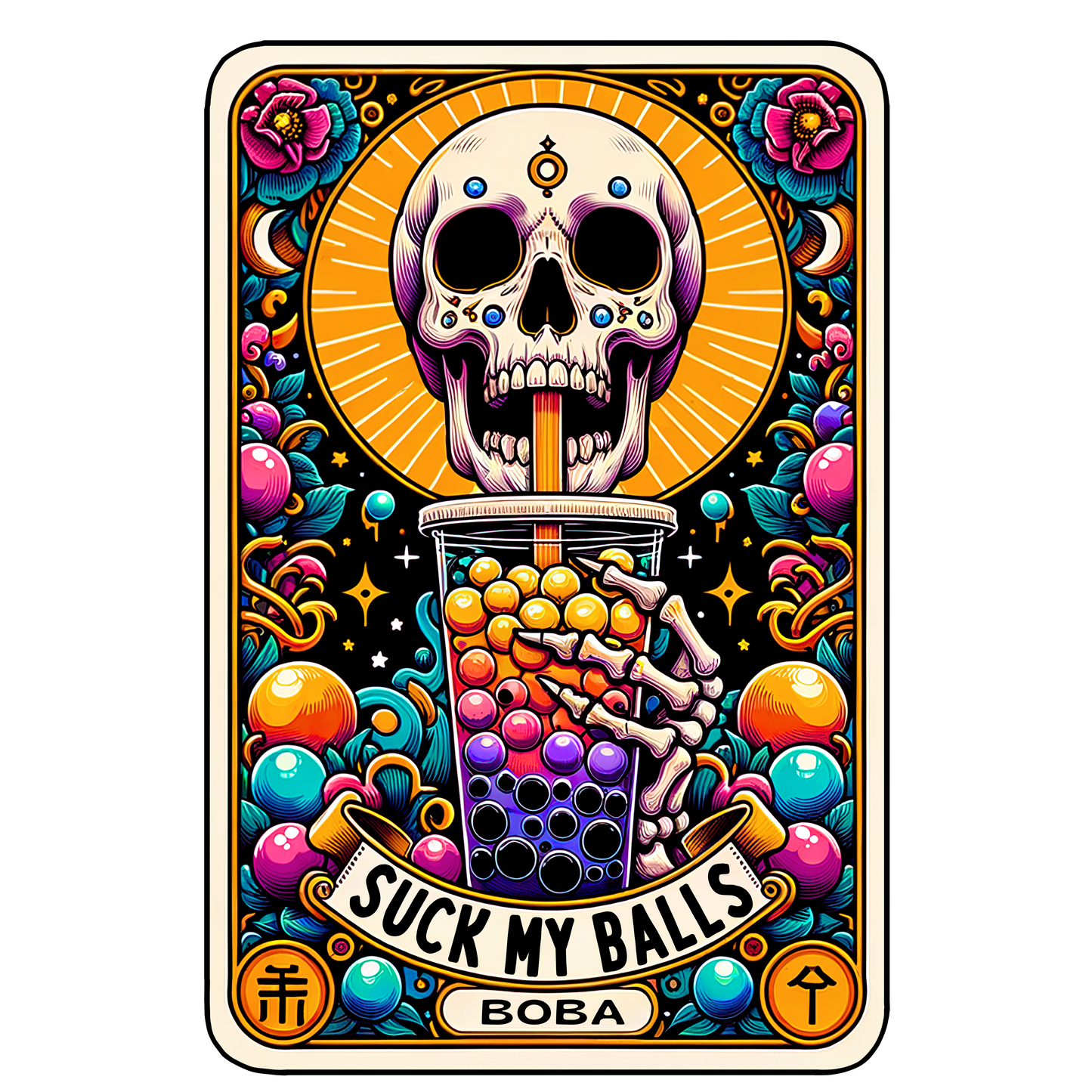 Suck My Balls Boba | Sarcastic Tarot Coffee Mug