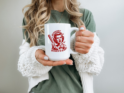 Support Women's Rage | Retro Girls Coffee Mug