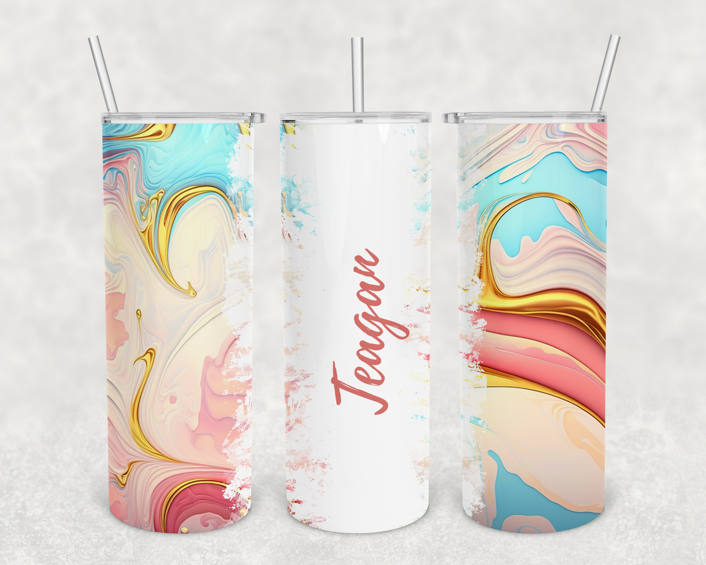 Teagan Personalized Ink Flow Tumbler