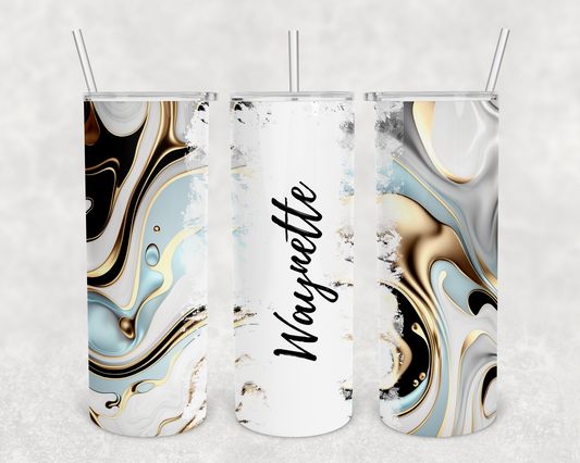 Waynette Personalized Ink Flow Tumbler