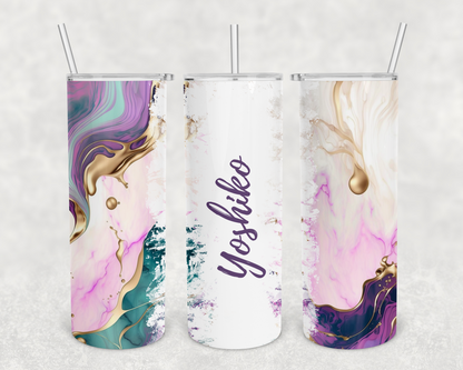 Yoshiko Personalized Ink Flow Tumbler